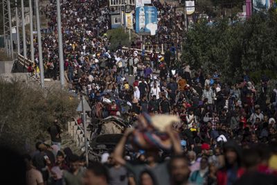 Tens of thousands flee on foot as UN says north of Gaza is ‘hell on earth’