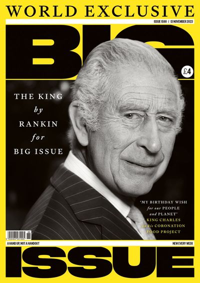 King Charles appears on Big Issue front cover to launch food poverty campaign on 75th birthday