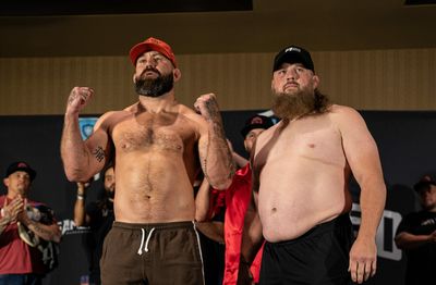 Photos: Gamebred Bareknuckle MMA 6 weigh-ins and fighter faceoffs