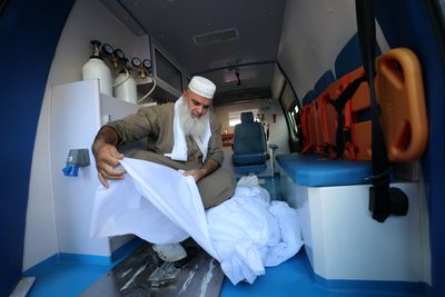 Abu Saher al-Maghari: The man who shrouds the dead in Gaza