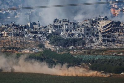 Watch live view over Israel-Gaza border as thousands continue to flee