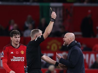 Erik ten Hag to serve one-match ban after third booking for Man United