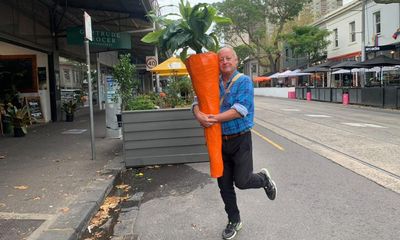 ‘There he goes with the carrot’: how walking the streets with a giant papier-mache vegetable made Nathan a Melbourne legend