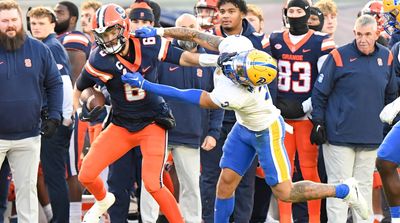 Syracuse QB Garrett Shrader Shows Off Athleticism With Backflip in Middle of Play