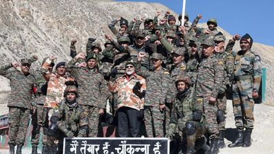 PM Modi celebrates Deepavali with soldiers in Himachal Pradesh’s Lepcha