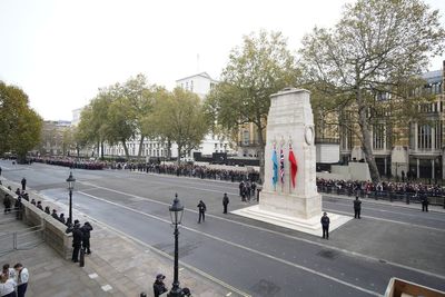 Watch as King Charles leads Remembrance Sunday ceremony at Cenotaph