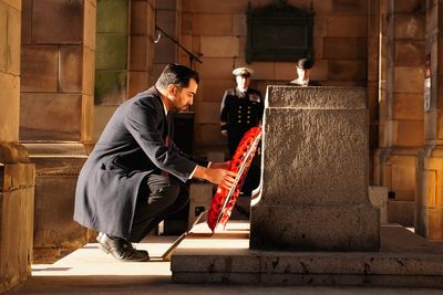 Humza Yousaf among dignitaries to lay Remembrance wreaths in Edinburgh