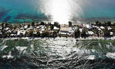 Which islands will become uninhabitable due to climate change first?