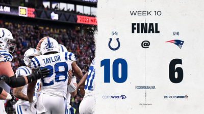 Colts outlast Patriots in 10-6 win: Everything we know from Week 10