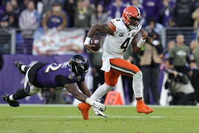 Browns QB Deshaun Watson in walking boot after win over Ravens, says he’s ‘fine’