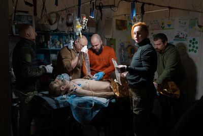 ‘We save 98% of our patients’: inside a frontline Ukrainian field hospital