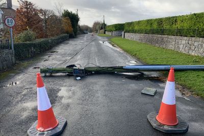 Work under way to fix power cuts and clear damage caused by Storm Debi