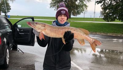 Teenager adds another big pike to the year-long parade on the Chicago lakefront