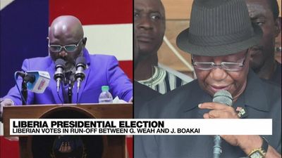 Liberians vote in presidential run-off between George Weah and Joseph Boakai