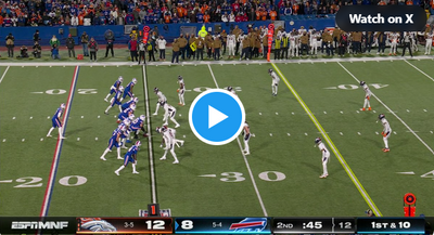 WATCH: Fabian Moreau intercepts Josh Allen pass on ‘Monday Night Football’