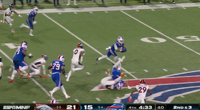 Bills’ James Cook somehow recovered his own fumble while running on huge MNF fourth-quarter play