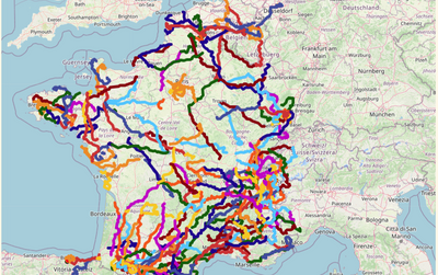 16 years of Tour de France tales told on one fascinating map