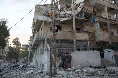 Russia, al-Assad step up Syria bombing amid world focus on Israel-Gaza war