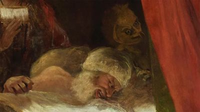 This restored demon painting is going to haunt my nightmares