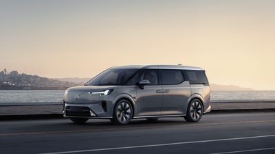 The Volvo EM90 electric people mover comes with massaging seats, ANC and a roof-mounted screen