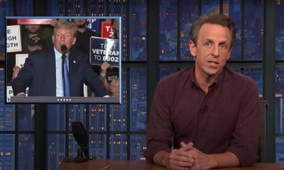 Seth Meyers on Trump’s campaign rallies: ‘Openly fascist rhetoric’