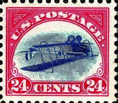 Rare 1918 ‘Inverted Jenny’ US stamp sells for record-setting $2m