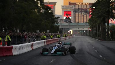 This nighttime drone shot of Formula 1’s new Las Vegas Grand Prix circuit is so cool