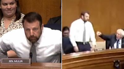 Senator mocked after challenging hearing witness to fistfight