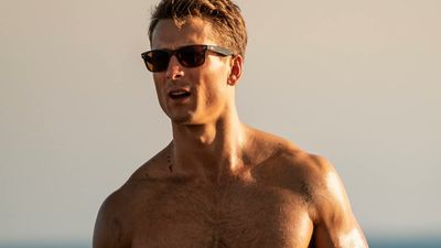 Glen Powell Worked Out Shirtless And Showed His Butt For New Magazine Spread, And Holy Ripped