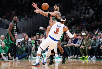 On Jayson Tatum leading the Boston Celtics to a 114-98 win over the New York Knicks