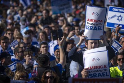 ‘No ceasefire’: Israel supporters gather in Washington, DC, amid Gaza war