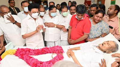 N. Sankaraiah death | T.N. CM Stalin condoles death, says veteran leader’s life and sacrifice will forever remain in history