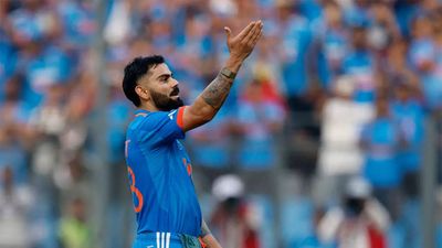 Watch: Virat Kohli bows down to Sachin Tendulkar after breaking legend's ODI centuries record