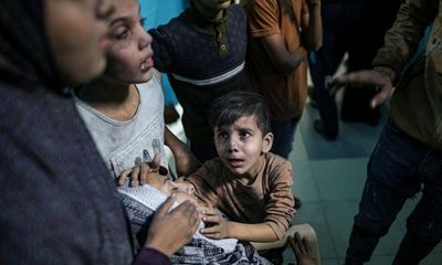 Messages arrive from Gaza with news of dead children. It has become a graveyard for humanity’s conscience