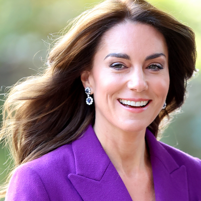 Princess Kate Masterfully Embraces Dopamine Dressing for Fall in a Royal Purple Suit