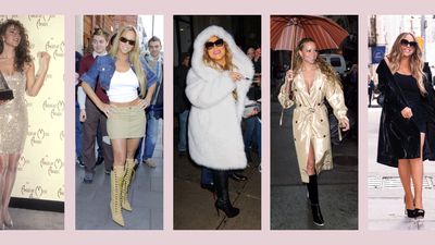 32 of Mariah Carey's best looks: From Christmas concert glam to double denim