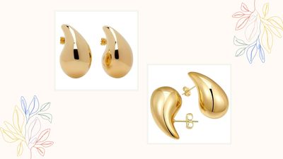We can't believe how similar these £13 Amazon earrings look to a £860 Bottega Veneta pair
