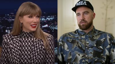 Travis Kelce Reacts To Taylor Swift Sweetly Calling Him Out In ‘Karma,’ Apologizes To Her Father