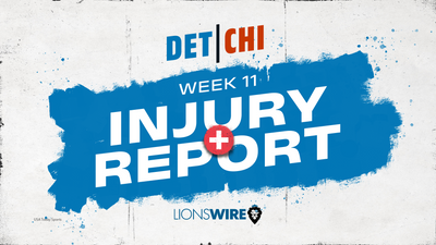 Lions 1st injury report for Week 11 vs. the Bears: 2 players sit out