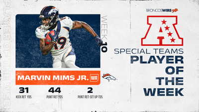 Broncos WR Marvin Mims named AFC Special Teams Player of the Week