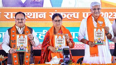 BJP releases manifesto for Rajasthan Assembly elections