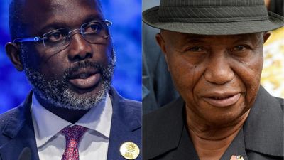 Weah and Boakai in close race for Liberian presidency as voting begins