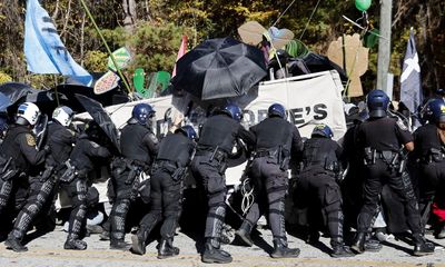 Atlanta police condemned for heavy-handed action at Cop City protest