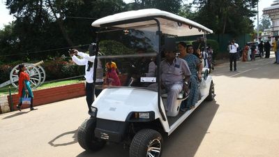 Electric golf cart improves accessibility to elderly at Government Botanical Garden in Ooty