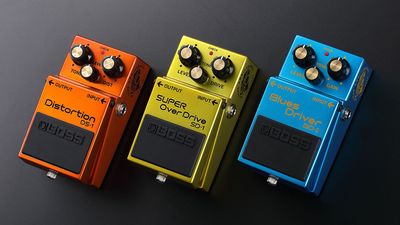 Boss celebrates its classic pedals with metallic finish 50th anniversary edition DS-1 Distortion , SD-1 Super Overdrive and BD-2 Blues Driver