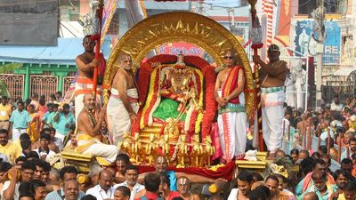 Surya Prabha and Chandra Prabha Vahana Seva performed at Tiruchanur temple in Andhra Pradesh