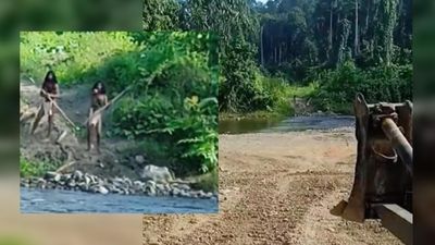 Indonesia: Rare video of indigenous tribe facing down bulldozer shows ‘uncontacted peoples do exist’