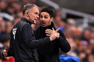 Mikel Arteta charged by FA over criticism of officials after Newcastle defeat