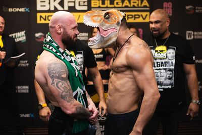 Photos: BKFC 54 Bulgaria weigh-ins and fighter faceoffs