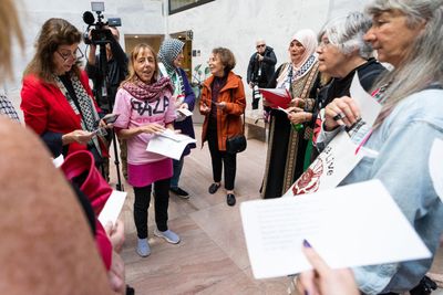 Protesters calling for cease-fire in Gaza keep up drumbeat on Capitol Hill - Roll Call